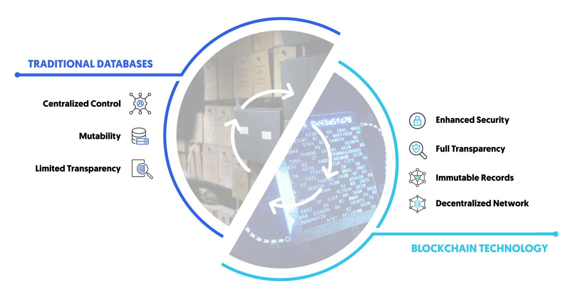 blockchain vs traditional databases