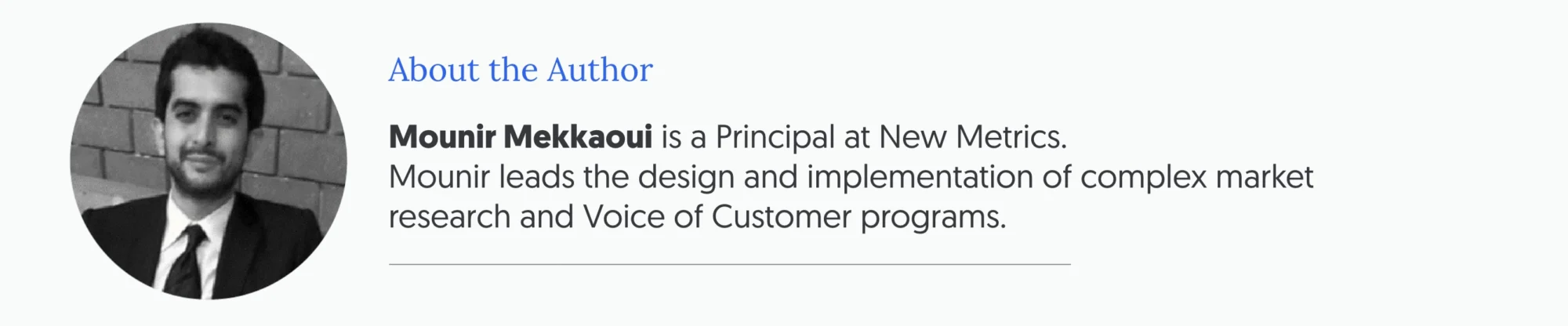 Mounir Mekkaoui-KSA telecom sector-New Metrics