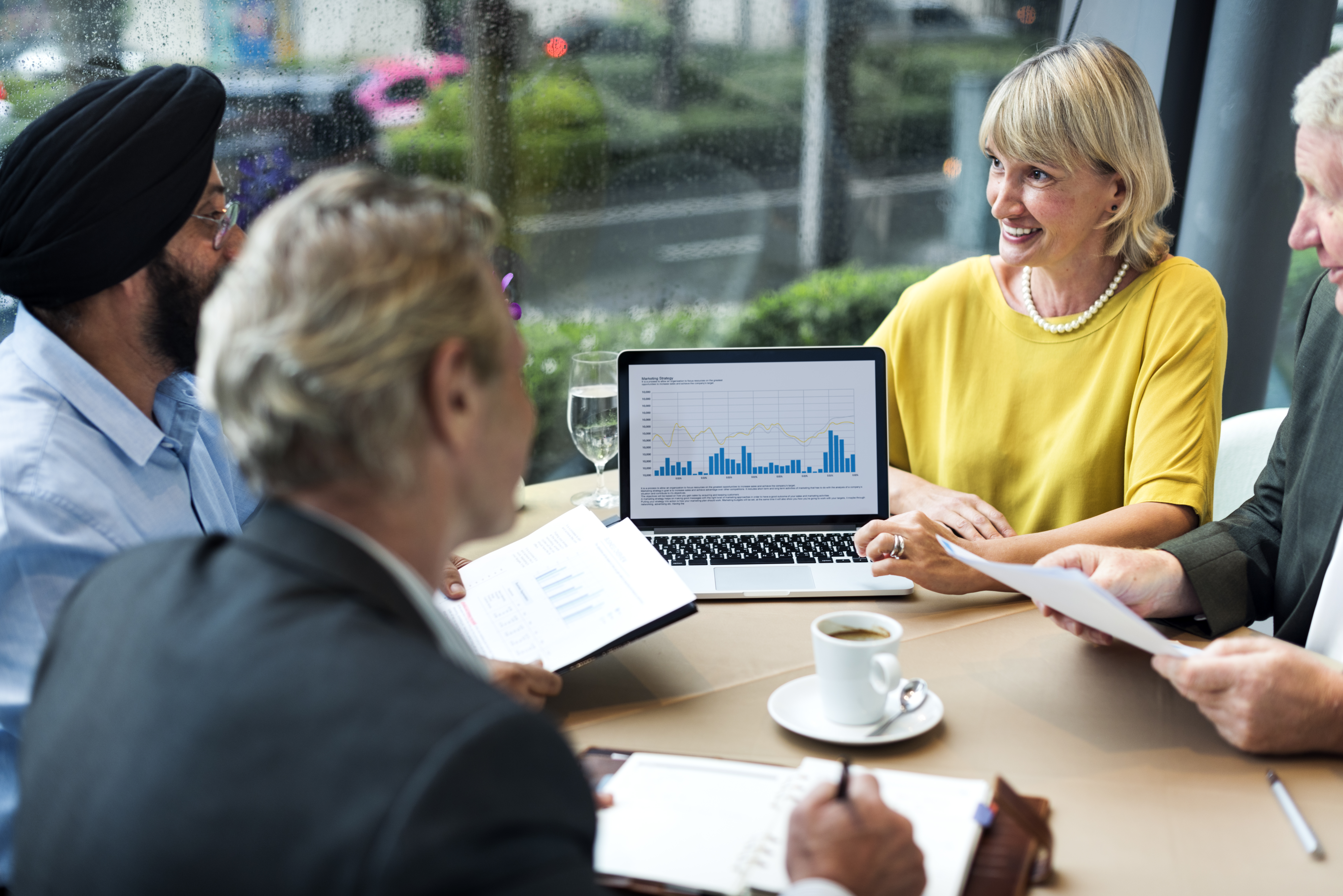 Business People Dining Together Concept